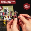 image:imageThe Army Painter Hobby Essentials Acrylic  with Warpaints Fanatic Starter Set Battlefield Basing Set Wet Palette XL amp 1 Dipit Brush  Miniature Painting for DampD and Warhammer