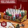 image:imageThe Army Painter Paint Station Storage for 50 Warpaints Fanatic Speedpaint amp Warpaints Air Acrylic Paints incl Storage for Brushes and 100 sheets  Rack for Miniature Painting