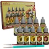 image:imageThe Army Painter Speedpaint 20 Metallics Set Combo 10 Bottles of Non Toxic Metal Contrast Acrylic Model Paint 18 mL 1 Free Brush and 1 Basecoating Brush for Miniature Fantasy Wargaming