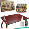 image:imageThe Army Painter Hobby Starter Bundle Speedpaint Starter Set Warpaint Fanatic Brush on Primer Cutting Mat Precision Side Cutter Plastic Glue amp 1 Brush