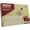 image:imageThe Army Painter Mega Brush Set Black Synthetic 10 Wargamers Miniature Paint Brushes  3 for Layering 2 for Drybrushing 3 for Detailing amp 2 for Large Models