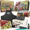 image:imageThe Army Painter Ultimate Starter Bundle Incl Warpaints Fanatic amp Speedpaint 20 Mega Set Wet Palette XL Battlefield Basing Masterclass Drybrushes Black Apron 2 Brushes Brush on Primer