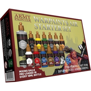image:imageThe Army Painter Airbrush Starter Bundle incl Air Starter Set DipIt Brush AntiShine Varnish Cleaner and Medium for DampD Warhammer amp WargamingAir Starter Set