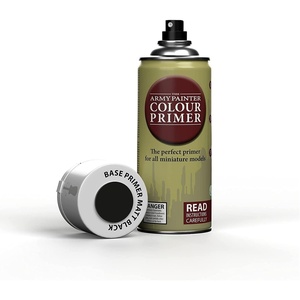 image:imageThe Army Painter Color Primer Spray Paint Matt Black 400ml 135oz  Acrylic Spray Undercoat for Miniature Painting  Spray Primer for Plastic MiniaturesMatt Black