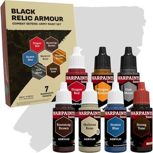 image:imageThe Army Painter Combat Se7ens Black Relic Armour 7 x 18 ml Warpaints Fanatic 4 Acrylic 1 Wash 2 Metallics Perfect for Miniature Quality Hobby Paints for DnD amp Warhammer Figures