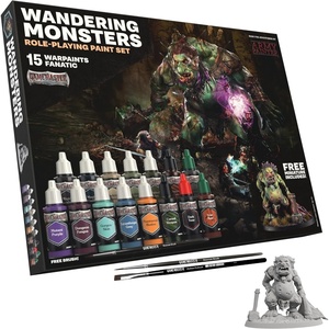 image:imageThe Army Painter GameMaster Wilderness Adventures Paint Set Combo 15 x 18 mL Warpaints Fanatic Acrylic Paints incl a BrushOn Primer 1 Miniature amp 2 Brushes  for Warhammer amp DampDWandering Monsters Paint Set