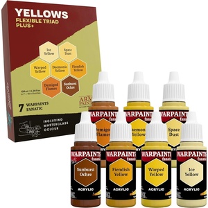 image:imageThe Army Painter Warpaints Flexible Triad PLUS Ochres amp Tans 7 x 18 mL Acrylic Paints  Miniature Quality Hobby Paint for Dungeons and Dragons amp Warhammer MiniaturesYellows