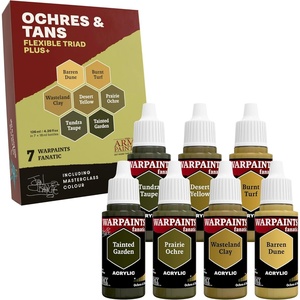 image:imageThe Army Painter Warpaints Flexible Triad PLUS Ochres amp Tans 7 x 18 mL Acrylic Paints  Miniature Quality Hobby Paint for Dungeons and Dragons amp Warhammer MiniaturesOchres  Tans