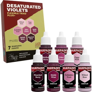 image:imageThe Army Painter Warpaints Flexible Triad PLUS Ochres amp Tans 7 x 18 mL Acrylic Paints  Miniature Quality Hobby Paint for Dungeons and Dragons amp Warhammer MiniaturesDesaturated Violets