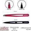 image:imageThe Army Painter 2Piece Precision Tweezers Silver Set of Slant amp Pointed Tweezers Craft Tweezers Fine Point for Assembling Miniatures Small Crafting Tweezers 95 mm Flat Tip amp 103 mm Tip
