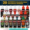image:imageThe Army Painter Historical WWII British Paint Set Combo 20 x 18 mL Warpaints Fanatic 14 Acrylic 4 Washes 1 Effect 1 Metallic amp 1 Dipit Brush Miniature Paint for Armed Forces