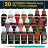 image:imageThe Army Painter Historical WWII German Paint Set Combo 20 x 18 mL Warpaints Fanatic 14 Acrylic 4 Washes 1 Effect 1 Metallic amp 1 Dipit Brush Miniature Paint to Recreate the Blitzkrieg