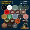 image:imageThe Army Painter Historical WWII German Paint Set Combo 20 x 18 mL Warpaints Fanatic 14 Acrylic 4 Washes 1 Effect 1 Metallic amp 1 Dipit Brush Miniature Paint to Recreate the Blitzkrieg