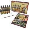 image:imageThe Army Painter Speedpaint 20 Metallics Paint Set 10 Bottles of Metal Acrylic Contrast Paint in 18ml Incl 1 Free Basecoating Brush for Miniature Painting