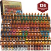 image:imageThe Army Painter Warpaints Air Complete Set Combo 126 x 18 mL PreThinned Acrylic Airbrush Paints Incl 18 Metallics 6 Fluo amp 2 Paint Stations  Air Brush Miniature for DampD amp Warhammer