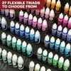 image:imageThe Army Painter Warpaints Fanatic Flexible Triad Black amp Greys 6 x 18 ml acrylic paints  Miniature quality hobby paint for Dungeons and Dragons DnD amp Warhammer MiniaturesFlexible Triad Desaturated Violets