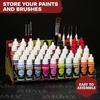 image:imageThe Army Painter Warpaints Fanatic Mega Set Combo 50 x 18 mL Acrylic Paints incl Skin Tones Metallics Effects Washes 1 Free Paint Station amp 2 Brushes  Model Paint for Warhammer amp DampD