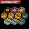 image:imageThe Army Painter Warpaints Fanatic Metallics Miniature Paint Set Combo 10 Acrylic Metallics Paints 18ml incl Gold Copper Metal Bronze Silver and 1 Dipit Brush