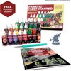image:imageThe Army Painter Warpaints Fanatic Most Wanted Combo Set 22 x 18 mL Acrylic Paint incl Skin Tones Metallics Effects Wash Primer 1 Brush amp 1 Miniature  Paint for DampD amp Warhammer