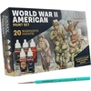 image:imageThe Army Painter Historical WWII American Paint Set Combo 20 x 18 ml Warpaints Fanatic 14 Acrylic 4 Washes 1 Effect 1 Metallic amp 1 Dipit Brush  Miniature Paint for US Armed Forces in World War II