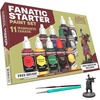 image:imageThe Army Painter Warpaints Fanatic Starter Set Combo 11 Paints 7 Acrylic Colours 2 Metallics 1 Wash 2 Brushes amp 1 Free Miniature Figure for Models and Miniature Painting