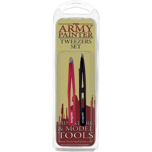 image:imageThe Army Painter 2Piece Precision Tweezers Silver Set of Slant amp Pointed Tweezers Craft Tweezers Fine Point for Assembling Miniatures Small Crafting Tweezers 95 mm Flat Tip amp 103 mm Tip