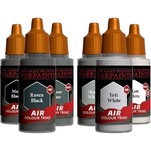 image:imageThe Army Painter Air Triads Fluorescents AirbrushReady Paint with 6 x 18 ml PreThinned Acrylic Spray Paints Paint Sprayer Paints for DampD amp Warhammer MiniaturesGreyscale
