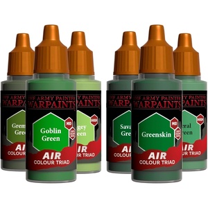 image:imageThe Army Painter Air Triads Fluorescents AirbrushReady Paint with 6 x 18 ml PreThinned Acrylic Spray Paints Paint Sprayer Paints for DampD amp Warhammer MiniaturesOrcs  Goblins