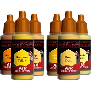 image:imageThe Army Painter Air Triads Fluorescents AirbrushReady Paint with 6 x 18 ml PreThinned Acrylic Spray Paints Paint Sprayer Paints for DampD amp Warhammer MiniaturesYellow