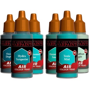 image:imageThe Army Painter Air Triads Fluorescents AirbrushReady Paint with 6 x 18 ml PreThinned Acrylic Spray Paints Paint Sprayer Paints for DampD amp Warhammer MiniaturesTurquoise
