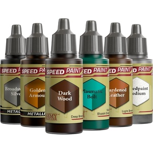 image:imageThe Army Painter Speedpaint 20 Fantasy Bundle 6 x 18 Acrylic Paints with Gold White Black Red Blue amp Brown  Miniature Paint for DampD amp Warhammer MiniaturesWargaming colours