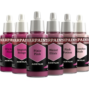image:imageThe Army Painter Warpaints Fanatic Flexible Triad Black amp Greys 6 x 18 ml acrylic paints  Miniature quality hobby paint for Dungeons and Dragons DnD amp Warhammer MiniaturesFlexible Triad Pinks