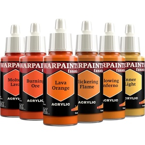 image:imageThe Army Painter Warpaints Fanatic Flexible Triad Black amp Greys 6 x 18 ml acrylic paints  Miniature quality hobby paint for Dungeons and Dragons DnD amp Warhammer MiniaturesFlexible Triad Oranges