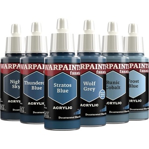 image:imageThe Army Painter Warpaints Fanatic Flexible Triad Black amp Greys 6 x 18 ml acrylic paints  Miniature quality hobby paint for Dungeons and Dragons DnD amp Warhammer MiniaturesFlexible Triad Desaturated BlueGreys