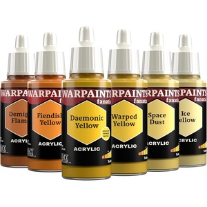 image:imageThe Army Painter Warpaints Fanatic Flexible Triad Black amp Greys 6 x 18 ml acrylic paints  Miniature quality hobby paint for Dungeons and Dragons DnD amp Warhammer MiniaturesFlexible Triad Yellows