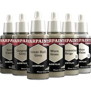 image:imageThe Army Painter Warpaints Fanatic Flexible Triad Black amp Greys 6 x 18 ml acrylic paints  Miniature quality hobby paint for Dungeons and Dragons DnD amp Warhammer MiniaturesFlexible Triad Warm Greys  White
