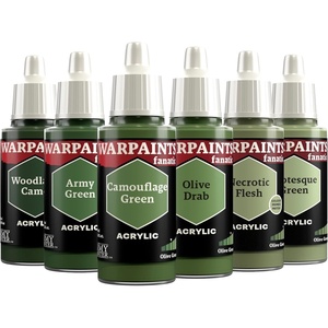 image:imageThe Army Painter Warpaints Fanatic Flexible Triad Black amp Greys 6 x 18 ml acrylic paints  Miniature quality hobby paint for Dungeons and Dragons DnD amp Warhammer MiniaturesFlexible Triad Olive Greens