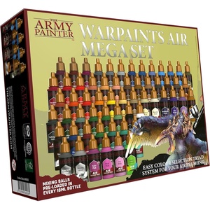 image:imageWater Paints Air Mega Set Army Painter 60 Acrylic NonToxic Water Based Paints Only Colors Triads Included 60 x 18ml Without Air Brush or Boardgames