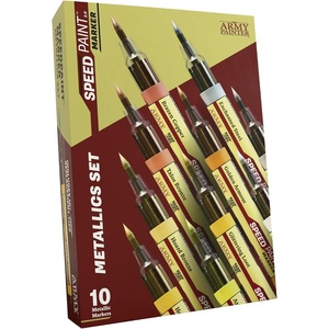 image:imageThe Army Painter Speedpaint Metallics Marker Set 10 x 6 ml